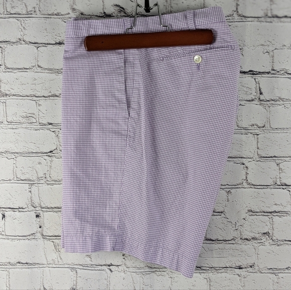 Ralph Lauren Other - Polo Purple Gingham Checkered Shorts Slim GI Fit, 38 Ralph Lauren